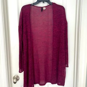 H&M Ox-Blood Cardigan